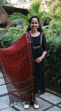 Chiffon Crushed Mirror Work Dupatta